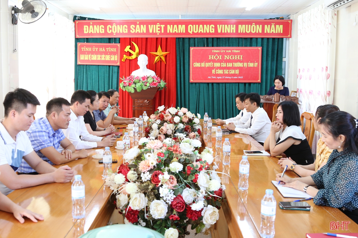 Hà Tĩnh bổ nhiệm Phó Trưởng ban chuyên trách Ban Bảo vệ, chăm sóc sức khỏe cán bộ tỉnh