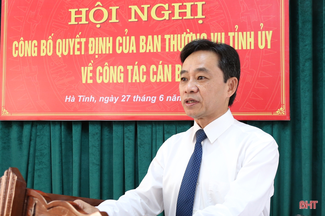 Hà Tĩnh bổ nhiệm Phó Trưởng ban chuyên trách Ban Bảo vệ, chăm sóc sức khỏe cán bộ tỉnh