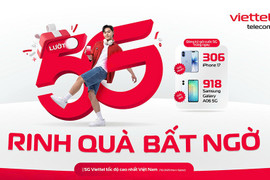 Cơ hội trúng thưởng điện thoại iPhone, Samsung khi dùng 5G Viettel