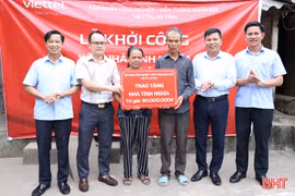 Viettel Hà Tĩnh đồng loạt khởi công xây dựng ngôi 4 nhà tình nghĩa