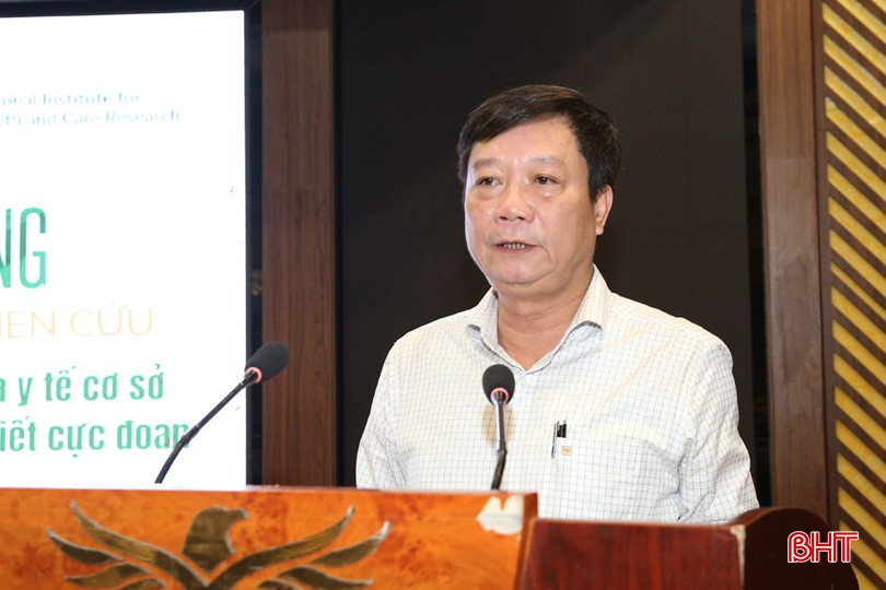 Giám đốc Sở Y tế Nguyễn Minh Đức phát biểu khai mạc hội thảo. 2A.jpg