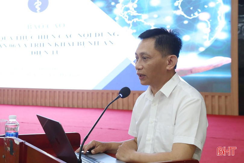 Lãnh đạo Phòng Nghiệp vụ y, Sở Y tế phổ biến kế hoạch triển khai hồ sơ bệnh án điện tử. bqbht_br_3a.jpg