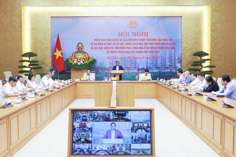 Thủ tướng Chính phủ Phạm Minh Chính chủ trì hội nghị. Ảnh: VGP/Nhật Bắc. img4694-1748852950783775455316.jpg