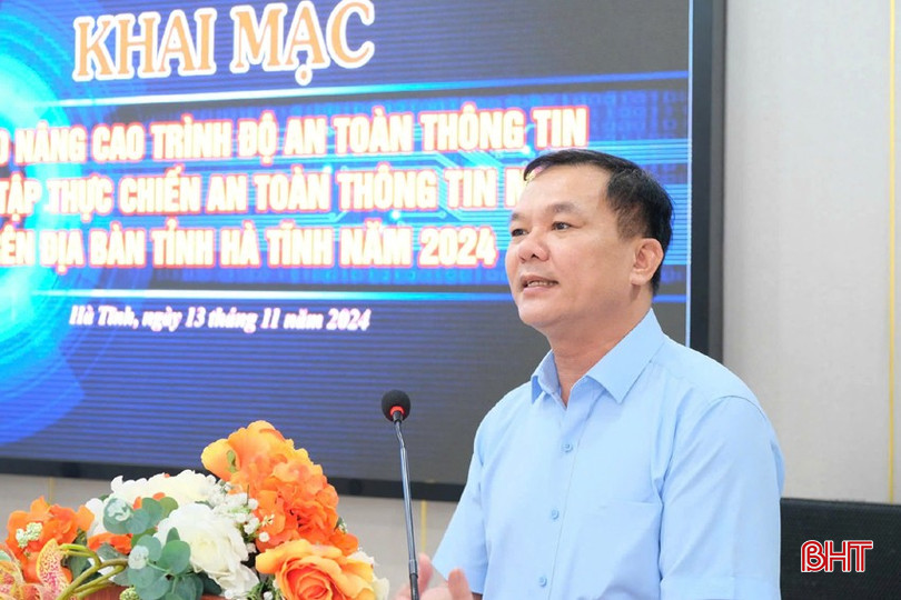 Lãnh đạo Sở TT&TT phát biểu khai mạc diễn tập. bqbht_br_khai-mac-2a.jpg