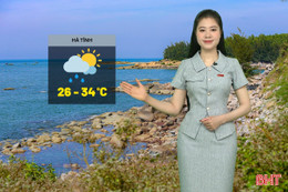 Dự báo thời tiết Hà Tĩnh ngày 29/7: Mưa rào vài nơi, trưa chiều hửng nắng
