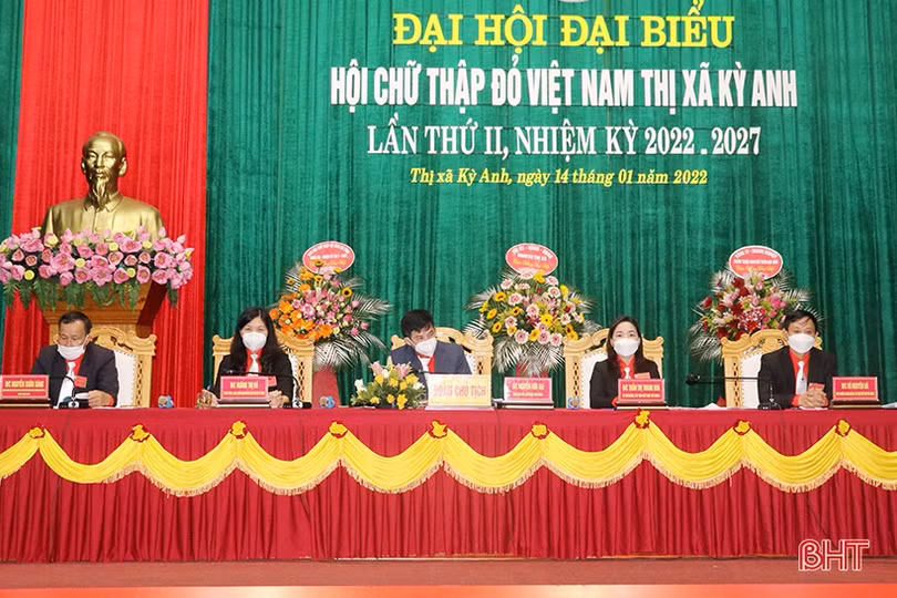 Ông Nguyễn Hữu Đại tái cử Chủ tịch Hội Chữ thập đỏ TX Kỳ Anh