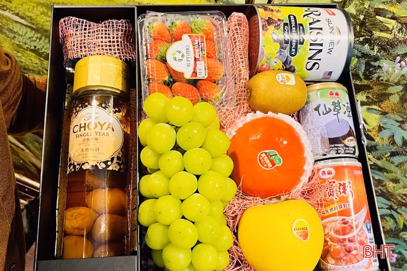 Phong phú những giỏ quà tết tại Hà Tĩnh