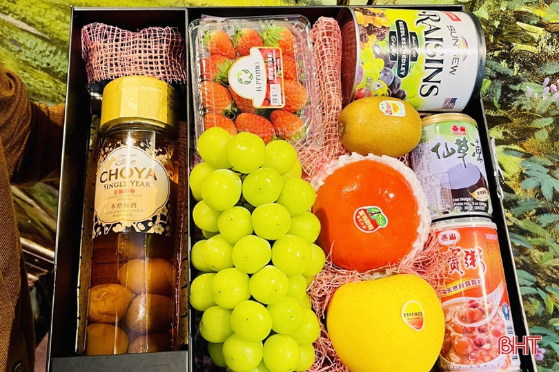 Phong phú những giỏ quà tết tại Hà Tĩnh