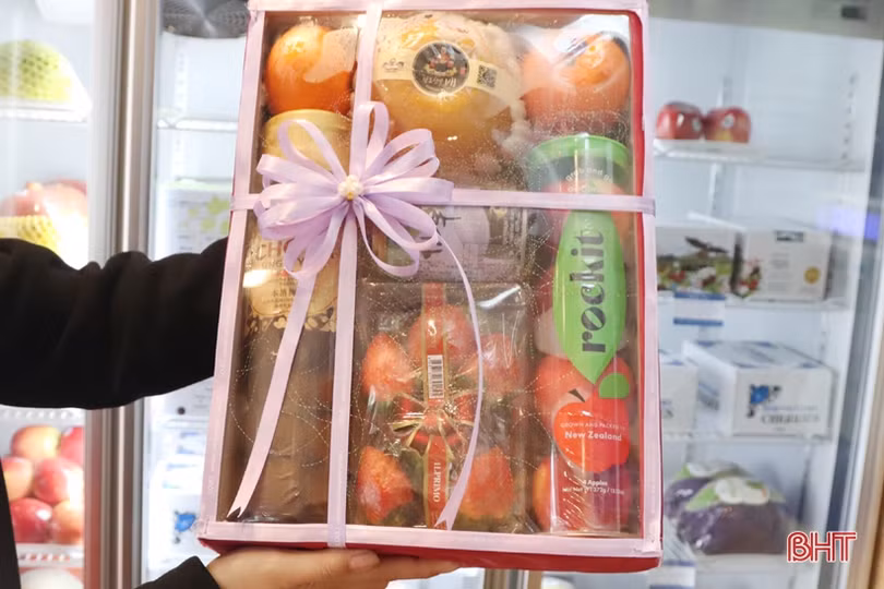 Phong phú những giỏ quà tết tại Hà Tĩnh