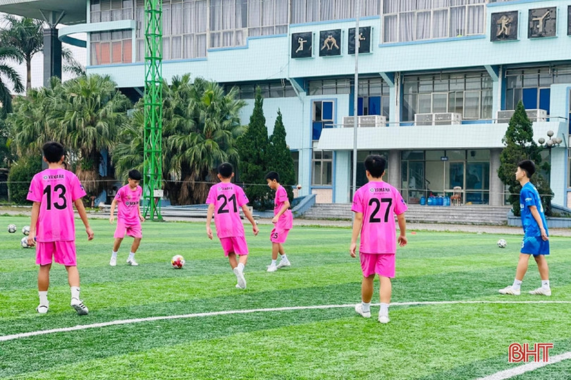 U13 Hà Tĩnh hội quân sau khi giành Á quân Giải Bóng đá thiếu niên Cup Yamaha