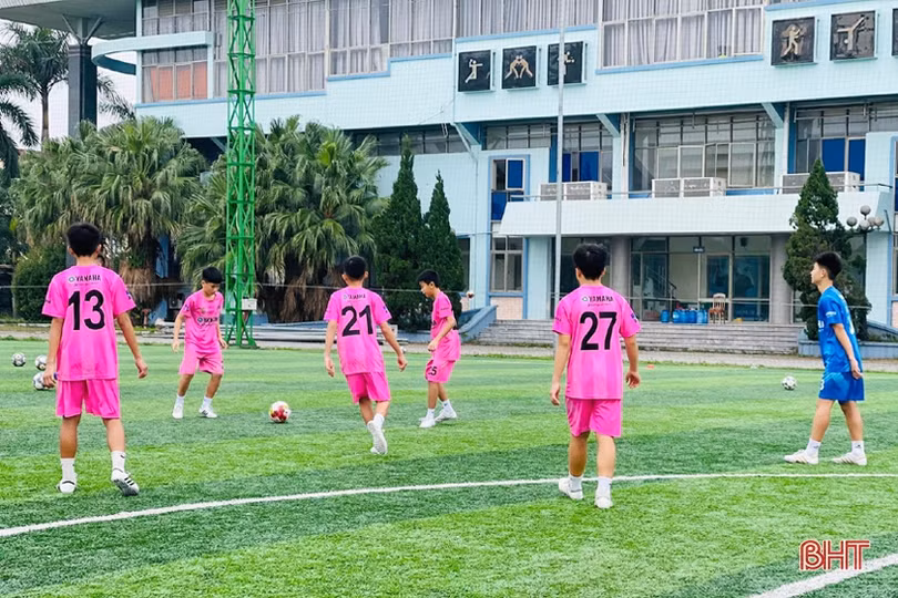 U13 Hà Tĩnh hội quân sau khi giành Á quân Giải Bóng đá thiếu niên Cup Yamaha