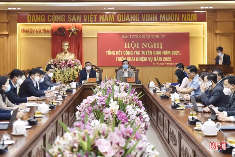 Tổ chức hội nghị học tập chỉ thị, nghị quyết phù hợp, bám sát nhiệm vụ chính trị các cấp, đơn vị