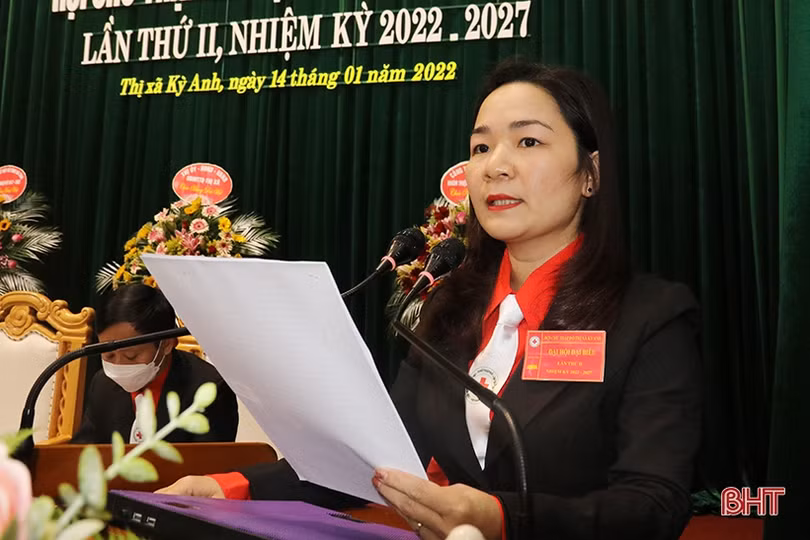 Ông Nguyễn Hữu Đại tái cử Chủ tịch Hội Chữ thập đỏ TX Kỳ Anh