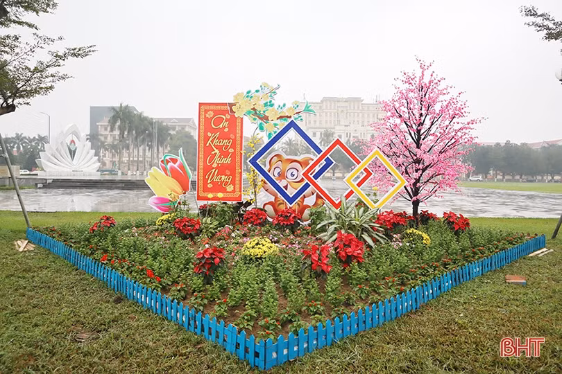 Tô sắc xuân cho phố phường Hà Tĩnh
