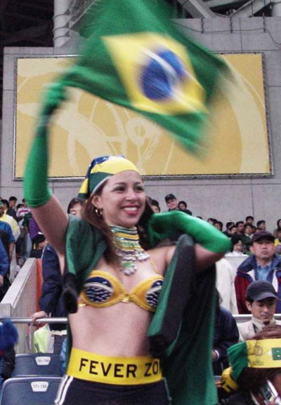 Cổ động viên Brazil.