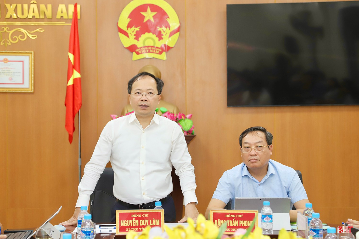 Bí thư Tỉnh ủy Nguyễn Duy Lâm phát biểu chỉ đạo tại buổi làm việc. bqbht_br_img-5659-copy.jpg