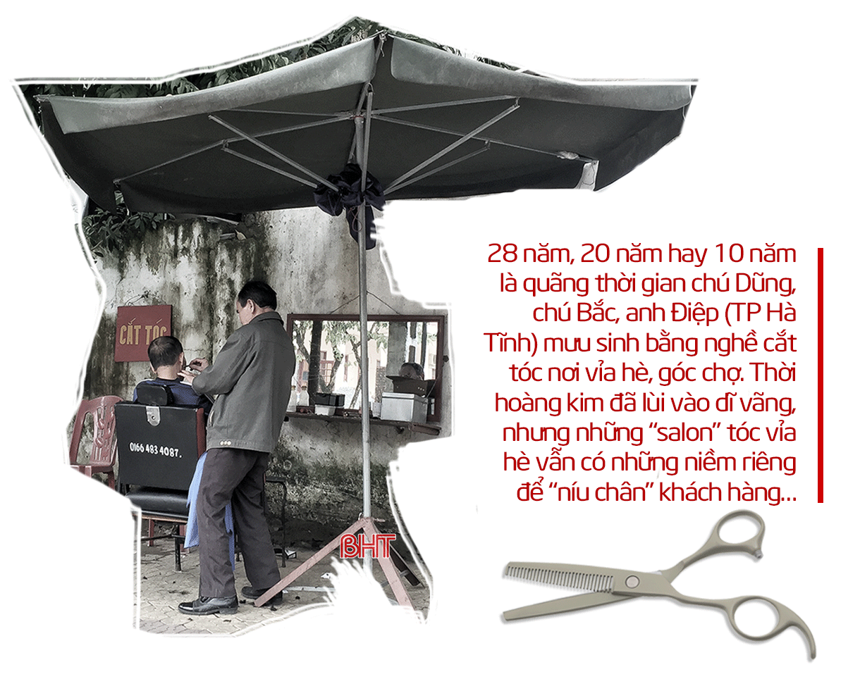 Chuyện nghề những ông chủ "salon" tóc... vỉa hè ảnh 2 Chuyện nghề những ông chủ “salon” tóc... vỉa hè