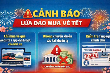 Cảnh giác chiêu trò lừa đảo đặt vé xe khách online dịp Tết