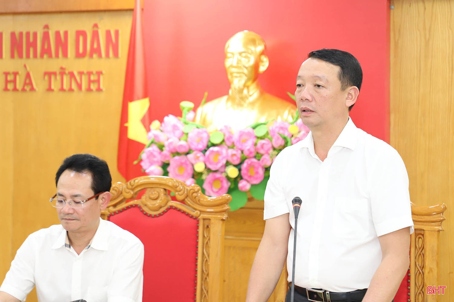 Chủ tịch UBND tỉnh Phan Thiên Định kết luận buổi làm việc.