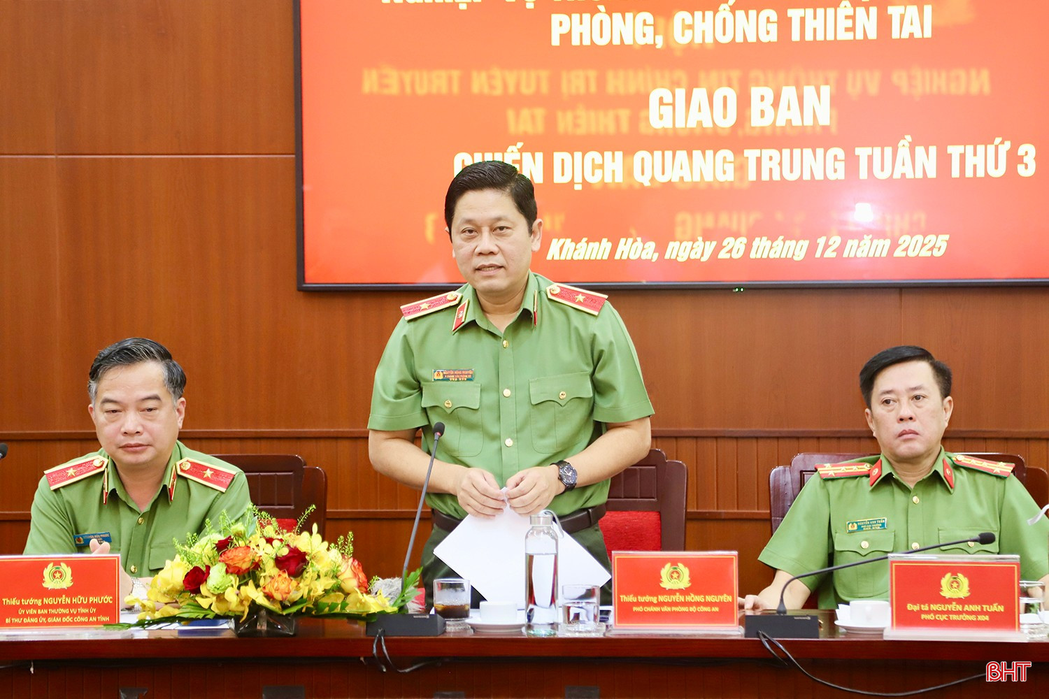 Thiếu tướng Nguyễn Hồng Nguyên - Phó Chánh Văn phòng Bộ Công an phát biểu khai mạc.