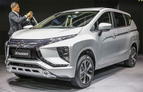 Xpander ra mắt ở GIIAS, gây ấn tượng với thiết kế góc cạnh, nhiều hình khối. mitsubishi xpander mpv moi ra mat dong nam a