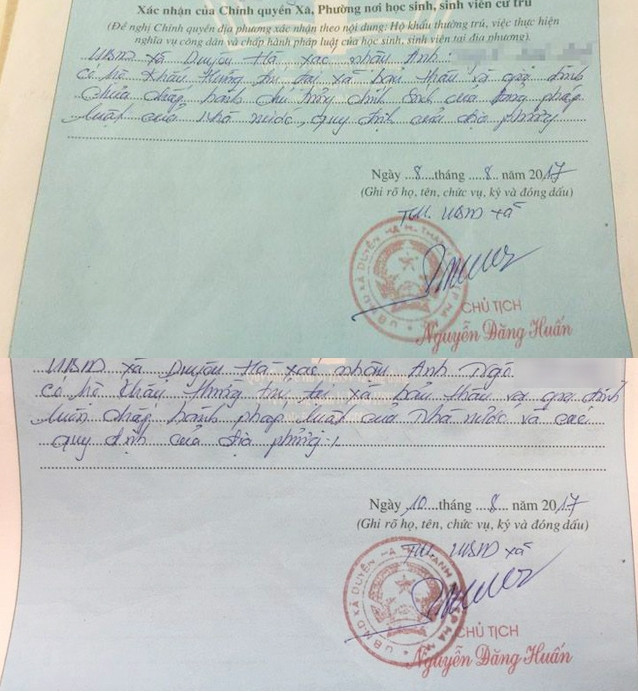 tan sinh vien lam thu tuc nhap hoc khong can xac nhan so yeu ly lich