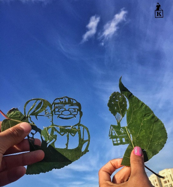 ngam cac tac pham nghe thuat cham khac tren la cay cuc doc dao