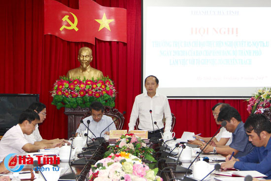 phat huy vai tro co quan giup viec thuc hien nghi quyet xay dung tp ha tinh dat do thi loai ii