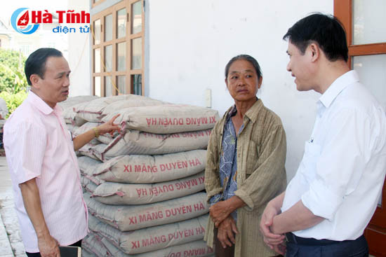 uy ban kiem tra tinh uy ho tro xa duc lam xay dung nong thon moi