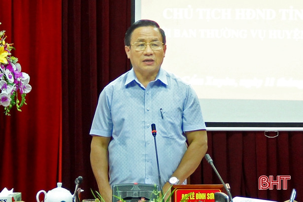 Bí thư Tỉnh ủy: Cẩm Xuyên cần tập trung làm tốt việc sắp xếp, tinh giản bộ máy