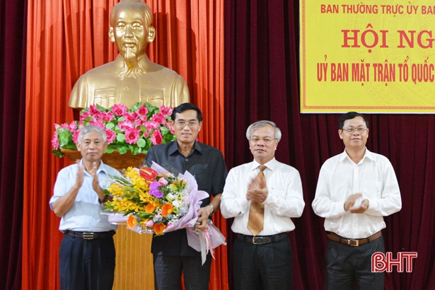 Nguyên Chánh Văn phòng Tỉnh ủy Hà Tĩnh giữ chức Chủ tịch UBMTTQ tỉnh