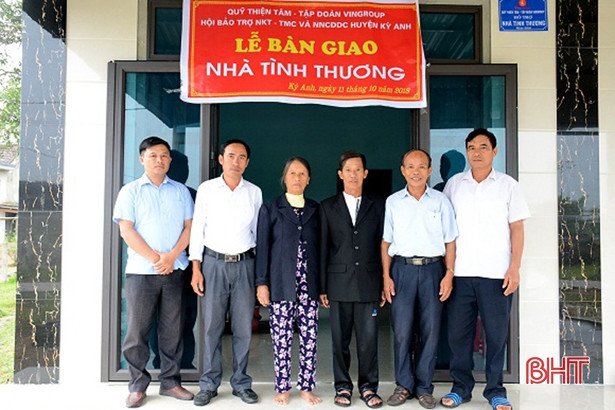 Quỹ Thiện tâm Vingroup xây 7 nhà tình thương cho người khuyết tật Kỳ Anh