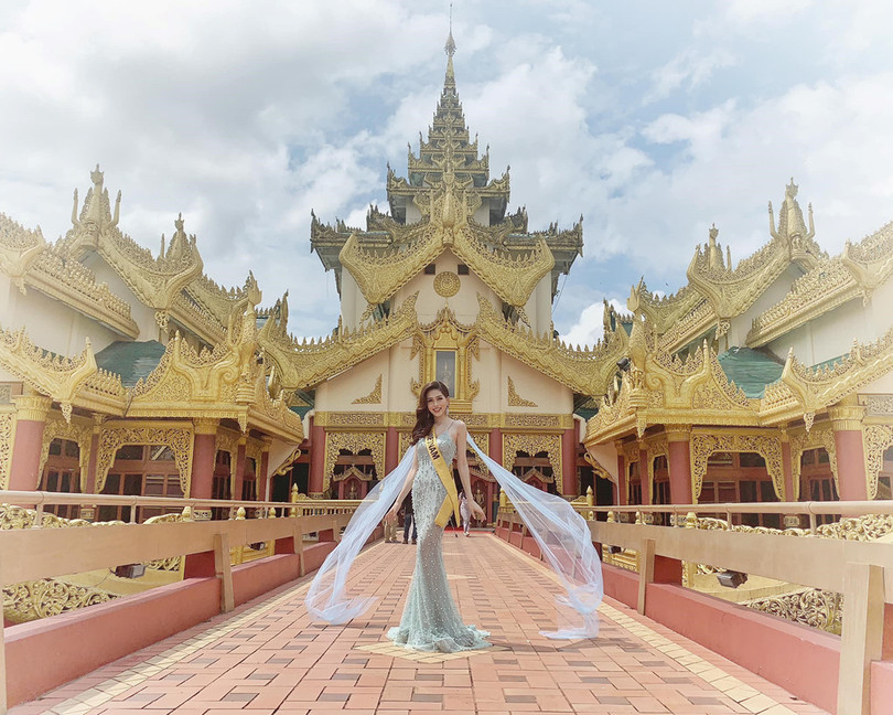 Á hậu Phương Nga công bố trang phục dân tộc tại Miss Grand International