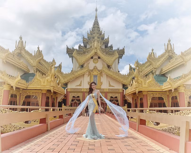 Á hậu Phương Nga công bố trang phục dân tộc tại Miss Grand International