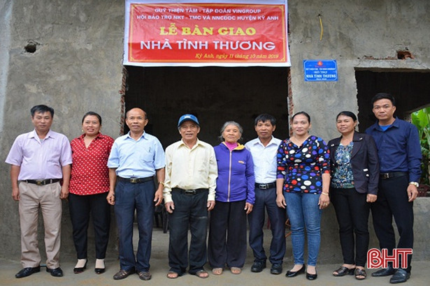 Quỹ Thiện tâm Vingroup xây 7 nhà tình thương cho người khuyết tật Kỳ Anh