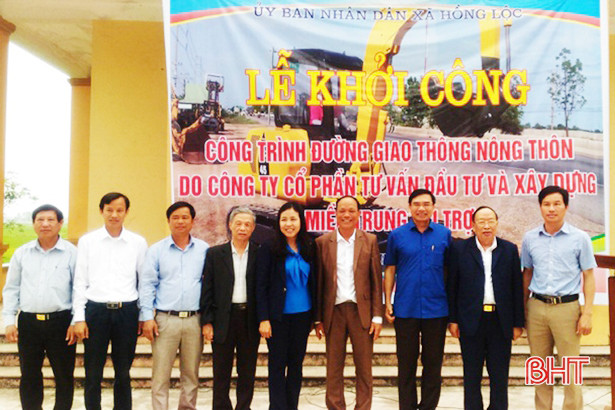 Doanh nghiệp Lộc Hà đóng góp gần 2 tỷ đồng xây dựng NTM