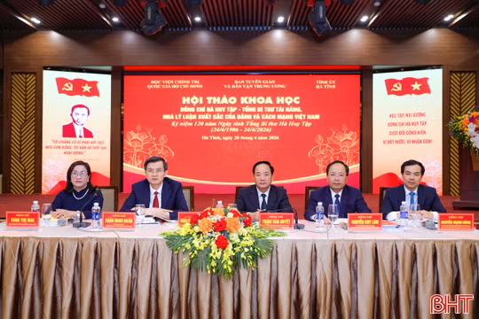 Hội thảo khoa học "Đồng chí Hà Huy Tập - Tổng Bí thư tài năng, nhà lý luận xuất sắc của Đảng và cách mạng Việt Nam"