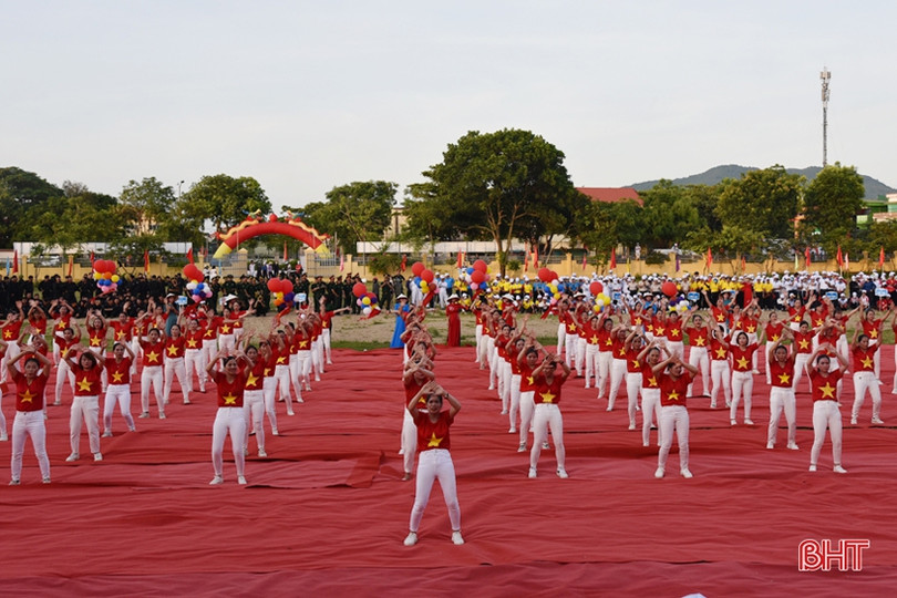 Hoàn tất chuẩn bị Lễ khai mạc Đại hội TDTT Hà Tĩnh lần thứ IX ảnh 13 Hoàn tất chuẩn bị Lễ khai mạc Đại hội TDTT Hà Tĩnh lần thứ IX