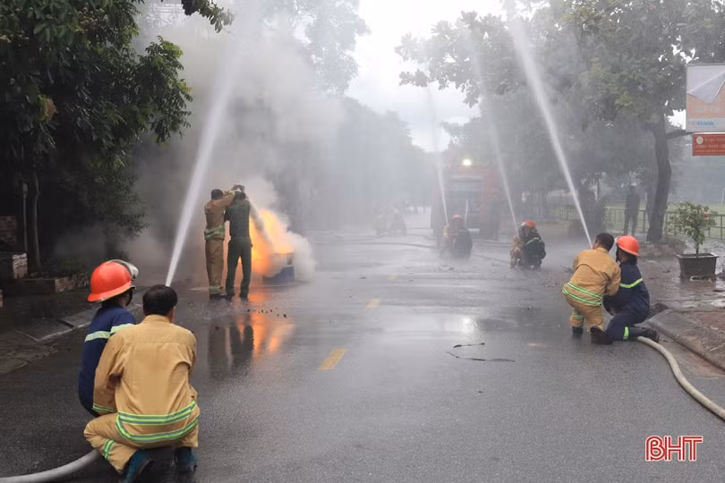 Ra mắt mô hình khu dân cư an toàn PCCC đầu tiên ở Hương Sơn