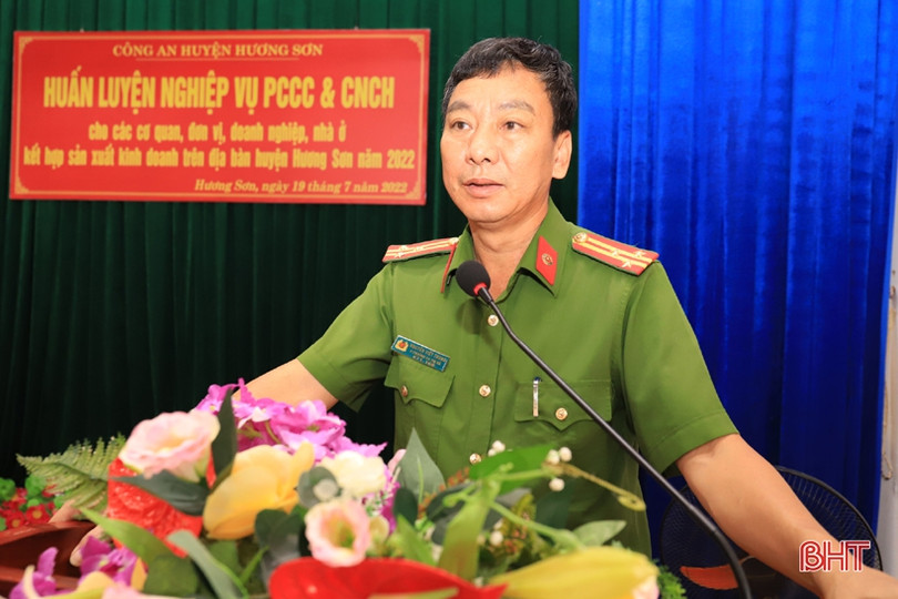 Trang bị kỹ năng phòng, chống cháy nổ cho người dân Hương Sơn