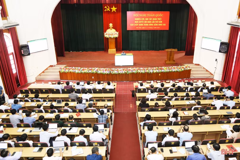 Hà Tĩnh kết nối học tập, quán triệt Nghị quyết Hội nghị Trung ương 5 đến tận cơ sở