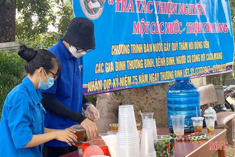 Tuổi trẻ Hà Tĩnh nỗ lực xã hội hóa nguồn lực tổ chức hoạt động đền ơn đáp nghĩa