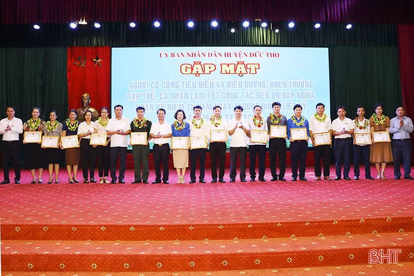 Các địa phương biểu dương, khen thưởng người có công tiêu biểu