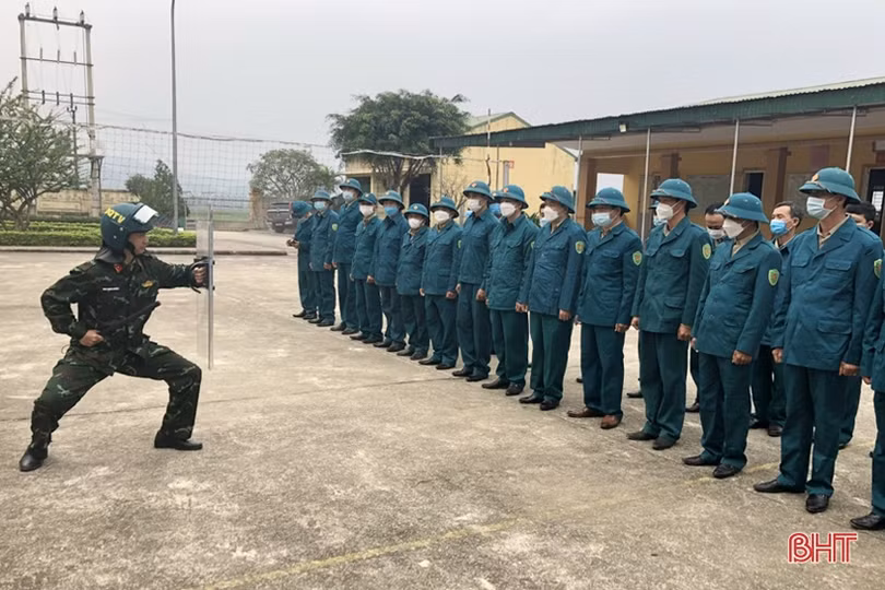 Hà Tĩnh chuẩn hóa cán bộ quân sự cấp xã, phường, thị trấn