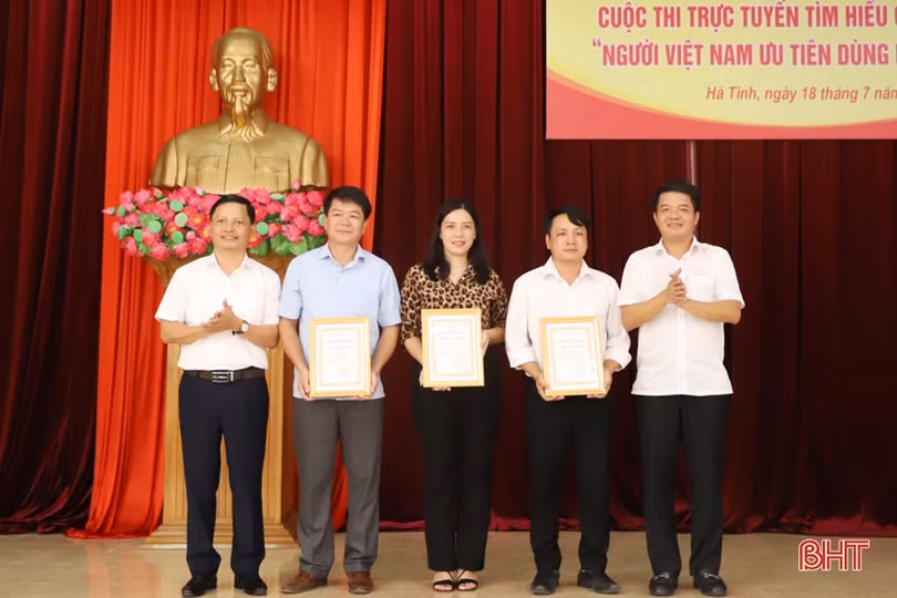 Hơn 68.000 lượt người thi tìm hiểu “Cuộc vận động người Việt ưu tiên dùng hàng Việt” ở Hà Tĩnh