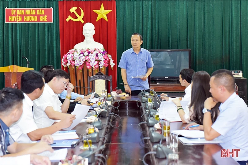 Rà soát từng dự án, xây dựng giải pháp đẩy nhanh tiến độ giải ngân vốn đầu tư công ở Hương Khê