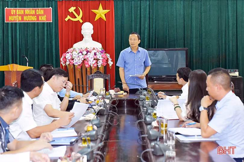 Rà soát từng dự án, xây dựng giải pháp đẩy nhanh tiến độ giải ngân vốn đầu tư công ở Hương Khê