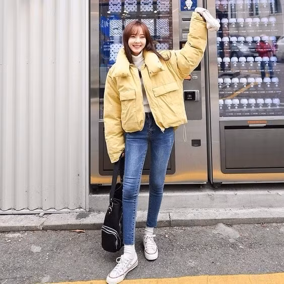 Trời rét đậm, học cách mix áo phao đại hàn cực chuẩn để không bị mất dáng