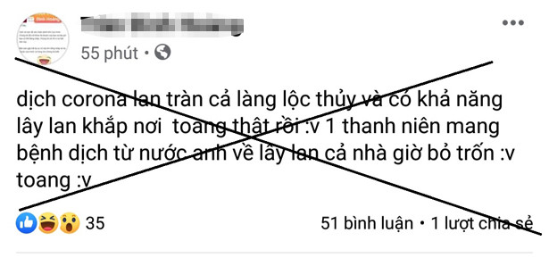 Triệu tập đối tượng đăng tin sai sự thật về dịch Covid-19 ở Hà Tĩnh