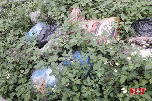 Rác thải “nhảy múa” trên tỉnh lộ 17 của Hà Tĩnh